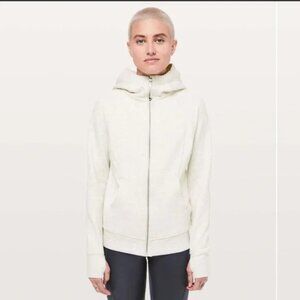 LULULEMON | Heathered Ivory Scuba Hoodie Light Fleece